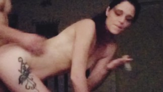 UNBELIEVABLE MILF GODDESS SMOKING A CIGARETTE WHILE POUNDED OUT