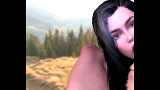 3D Hentai Busty Teen Blowjob Deepthroat Facefuck Sloppy gagging Ejaculação vídeo grátis