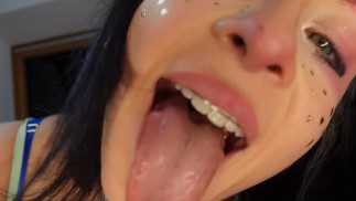 ASMR LENSLICKING close up sfw