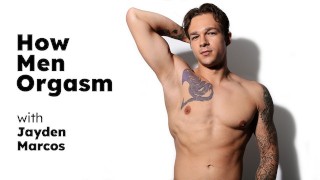 HETEROFLEXIBLE - Hoe Men orgasme met charmante knapperd Jayden Marcos! KIJK HOE HIJ ZICH AFTREKT! VOLLEDIGE SCÈNE