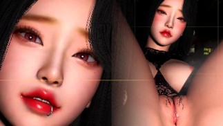 韓国のかわいいモデルプッシー Juicy👀(Hot足を広げます!)