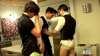 Twinks Ayden James en Jayden Taylor met Zack Randall