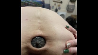 Oggetto casuale Inserimento anale completo! Inghiottito nel profondo!  Modello/RopeBunny: Little Pyrohy