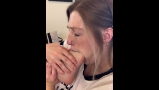 Diepe voet kokhalzen (erg slordig)