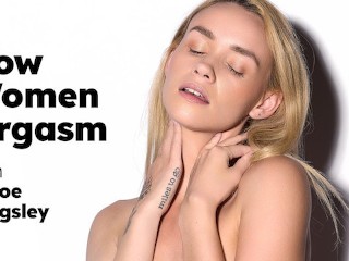 HAUTNAH - Wie Frauen Mit Der Zierlichen Blondine Khloe Kingsley Zum Orgasmus Kommen! SOLO WEIBLICHE MASTURBATION! VOLLSTÄNDIGE SZENE