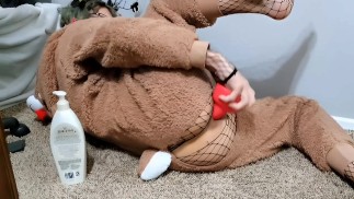 Reindeer Furry Femboy prend beaucoup de noeuds