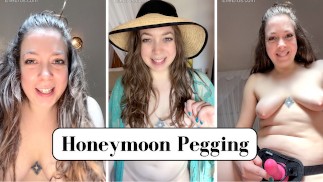 Vou te foder com meu strapon na nossa lua de mel - Pegging POV - Elle Eros