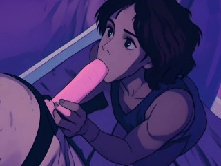 Anime Girl Curly Rican Faz Sexo Duro com o PURGER