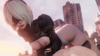 Dolce 2B che fa sesso con te . Nier Automi