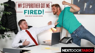Meio-irmão safado fode hunk no escritório - Ryan Jordan, Johnny Ford - NextDoorTaboo