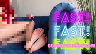 JOI rápidas suelas suaves Goddess Chloe Love