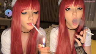 Pelirroja alt girl fumando para ti (video completo en mis 0nlyfans/ManyVids)