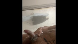 Soaping my cock