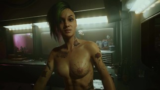 Judy X Johnny Silverhand cache une scène de sexe