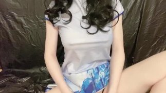 Qipao in blu e nero, perdendo peso!