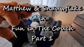 Мэттью Фокс пригласил Snauwflake протестировать свой новый диван - Часть 1 ( Furry / Fursuit / Murrsuit)