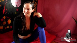 Your Pigtail MILF Girlfriend Reads Playful Love Banter From "Contending Forces"