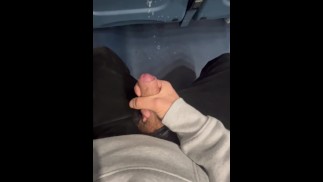 公共火车上危险的自慰，巨大的射液
