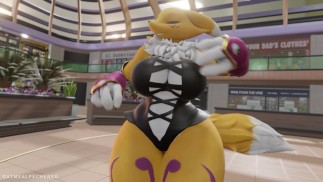Pelzige Stiefmutter Renamon fickt dich HARD POV