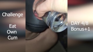 Wyzwanie Połknij własną spermę Dzień 4