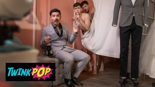 TWINKPOP - Brysens letzte Chance, kurz vor der Hochzeit den engen Arsch seines Schneiders Joey Mills zu ficken
