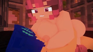 Minecraft Porno Veřejnost ve světě Apokalypsy - Dívce se podaří rychle se vysrat, aby se s tímto šťastným chlápkem