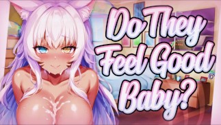 [F4M] | Vaše roztomilá přítelkyně Neko vám dělá opravdu dobře s jejími prsy [oplzlé ASMR]