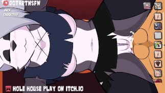 Loona Wolf Fille Penchée Sur L’Orgasme Gémissant - Hole House