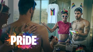 Zkušený Twink prochází svalovcem jeho prvním Pride Festem - Dylan Hayes, Ty Roderick