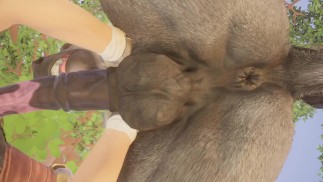 Big Stallion Horse Orgasm w/ Twink Boy Max (Furry Gay Sex) |野生動物の毛皮