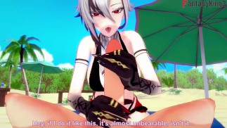 Арлеккино секс на пляже | ПОВ | Геншин Импакт | Full & POV на Patreon: Fantasyking3