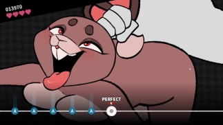 Cachorro peludo es alabado por su jefe Bunny chica y recibe una recompensa especial | Beat Banger pt. 2
