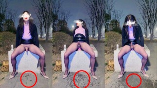 Как распутный китайский ледибой смог намочить тротуар в парке?