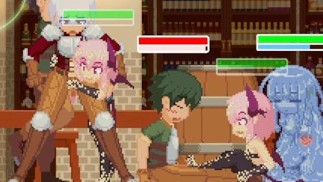 [Hentai Gra animacyjna pikseli z dziewczynami-potworami, takimi jak sukkub