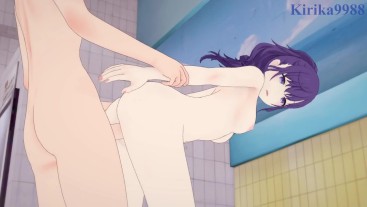 朝比奈真冬と銭湯で激しいセックスをしています。-プロジェクトセカイ変態