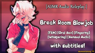 Je zuigen op het werk, betrapt worden na // ASMR pijpbeurt, vingeren, vuile audio