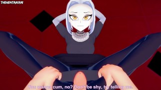 ¡Recibiendo una paja con los pies de todos en el hotel Hazbin! POV Hentai