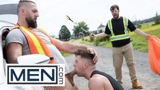 MEN - Trevor Brooks doet alsof hij autoproblemen heeft zodat hij met Chuck Conrad kan neuken