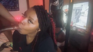 He Challenged Me to pass a GTA Mission while I sucked his dick, I Did it and got a cumshot