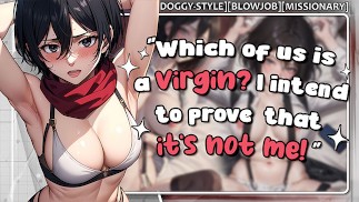 Hentai Joi - Mikasa wollte schon immer Sex im Trainingslager haben...
