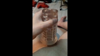 Près de 4 minutes de gémissements doux Lubed chatte et de sperme désordonné ~