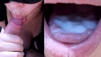 BLOWJOB sulle mie GINOCCHIA finché non mi RIEMPIE la BOCCA di SPERMA (Pompino, POV)