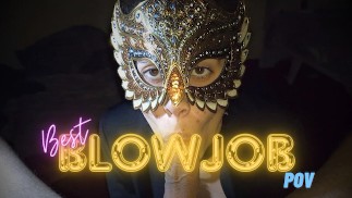 Best BlowJob POV with girlfriend masked - Facial - xxxMaskGirl