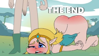 Link neukt Zeldas Virgin poesje! Hentai regel 34