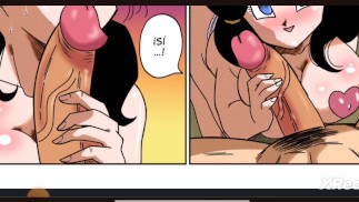 Le triangle amoureux Gohan baise Iresa et Bidel le rejoint