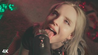 [4K] ASMR Intensives Lecken Blauer Yeti 💚