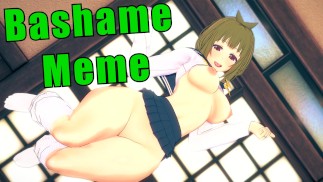 Luie Meme Bashame krijgt gecreampied Hentai Shikanoko ongecensureerd