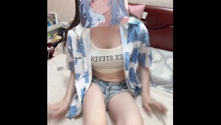 伪娘夏季日常装自慰~~~白浆润滑液+玉足٩(˃̶͈̀௰˂̶͈́)و