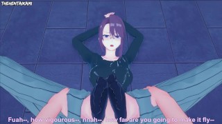 Miyabi Shikimori from Kawaii Dake Gives You A Footjob Hentai POV