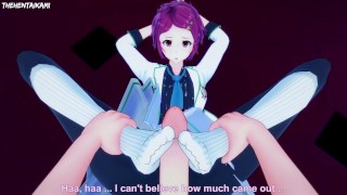 Koito Minase from Musaigen no Phantom World Gives You A Footjob Hentai POV